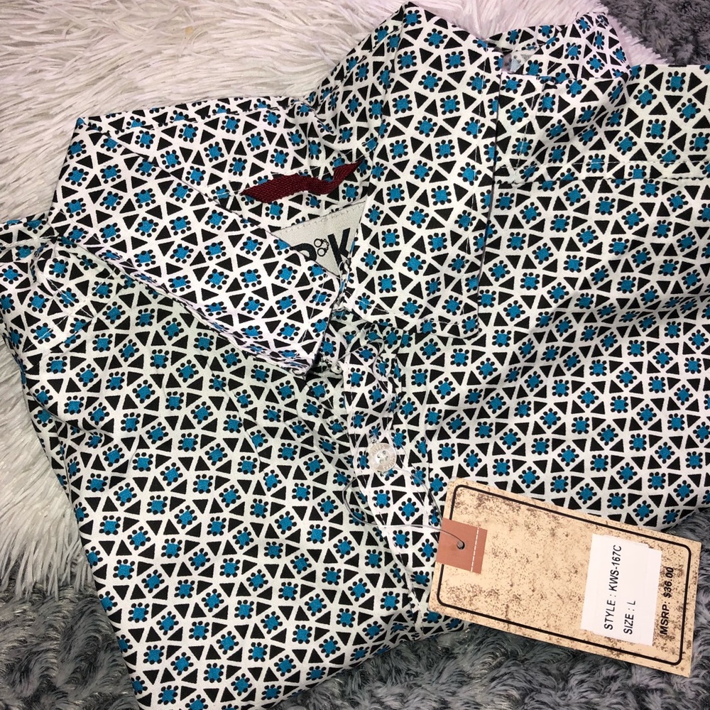 Men’s Short Sleeve Botton Down Dress Short